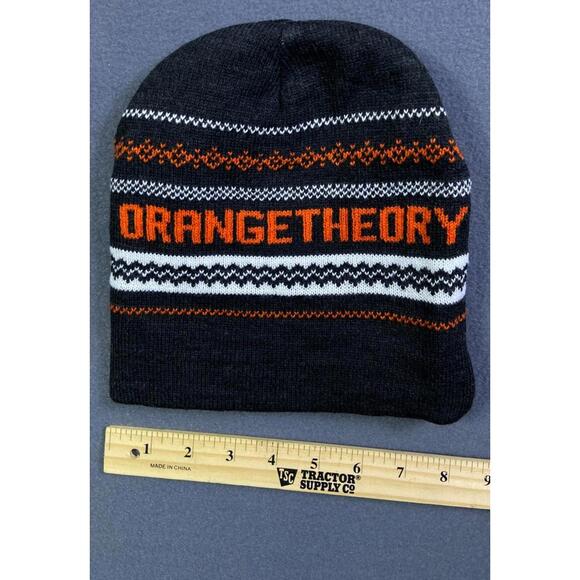 Orangetheory Fitness Logo Knit Beanie Winter Hat Toboggan Warm Fall Winter Gym - Picture 6 of 8